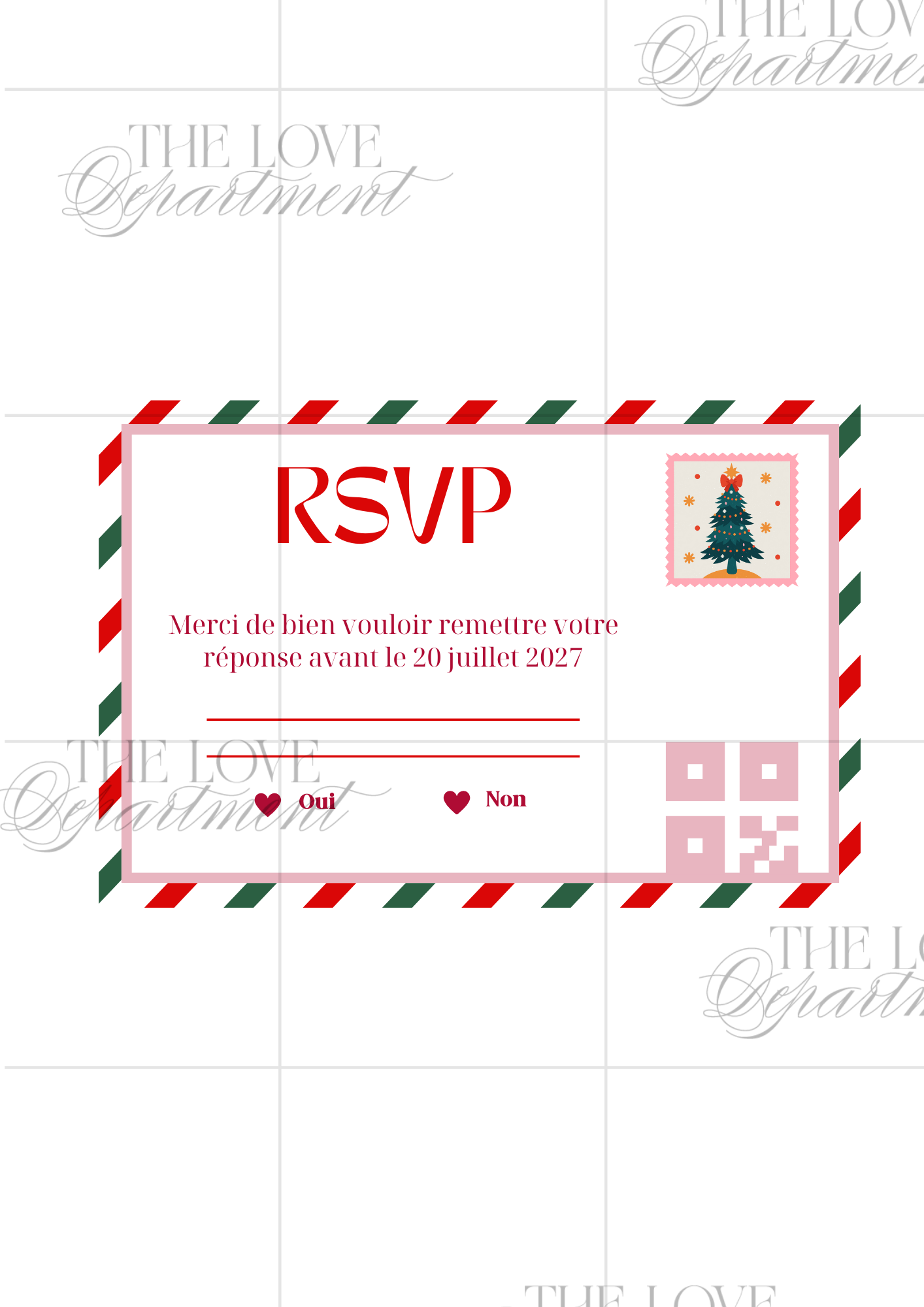 Carte RSVP faire-part mariage original et coloré – papeterie digitale