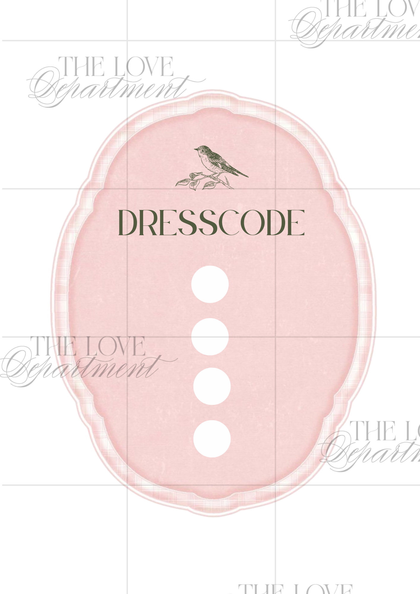 Carte dresscode faire-part Jardin Enchanté – mariage champêtre nature