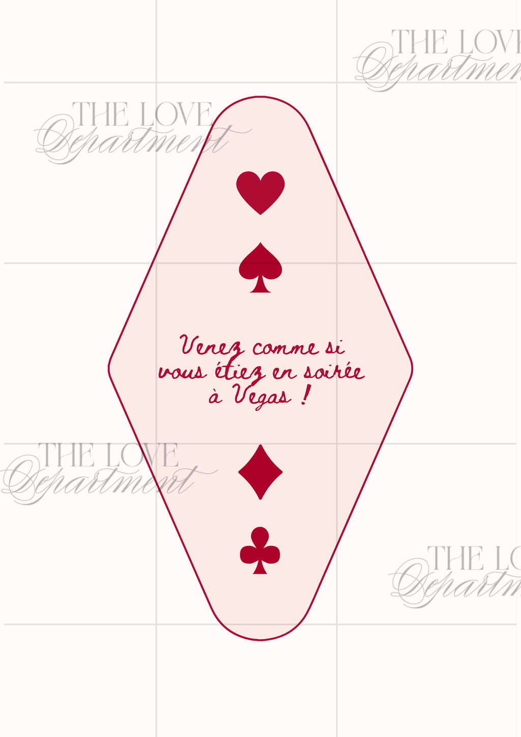 Carte dresscode faire-part Lucky in Love – mariage festif et coloré