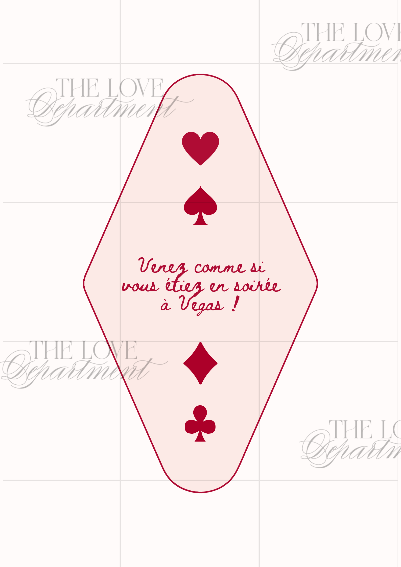 Carte dresscode faire-part Lucky in Love – mariage festif et coloré