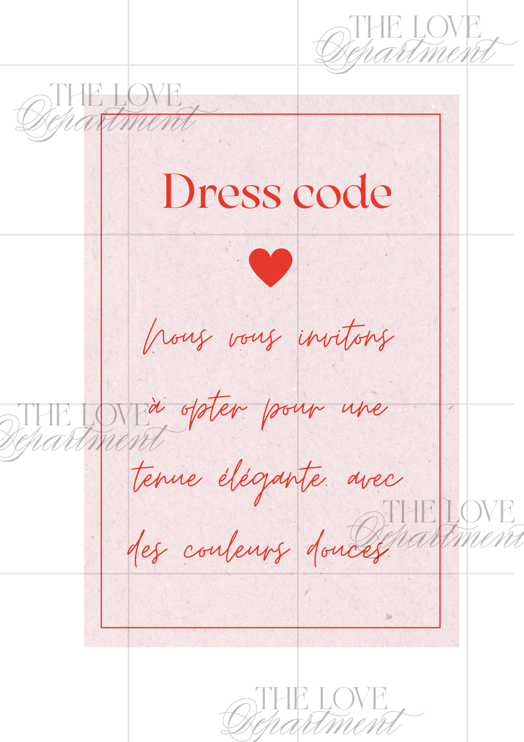 Faire-part mariage ticket avion  - dress code 