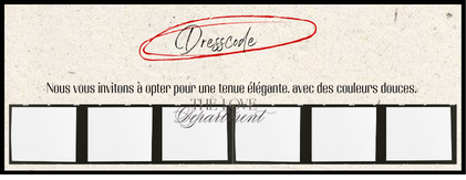 Carte dresscode faire-part Notre Histoire – papeterie mariage élégante