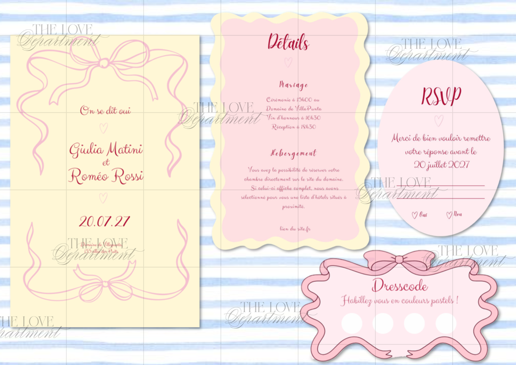 faire-part-yellow-pink-jaune-rose-noeud